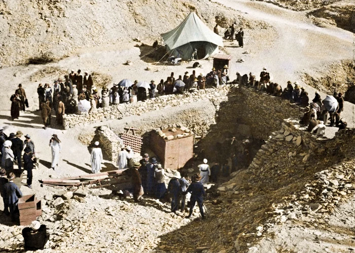 Intrarea de la suprafață în mormântul lui Tutankhamon. FOTO: profimedia