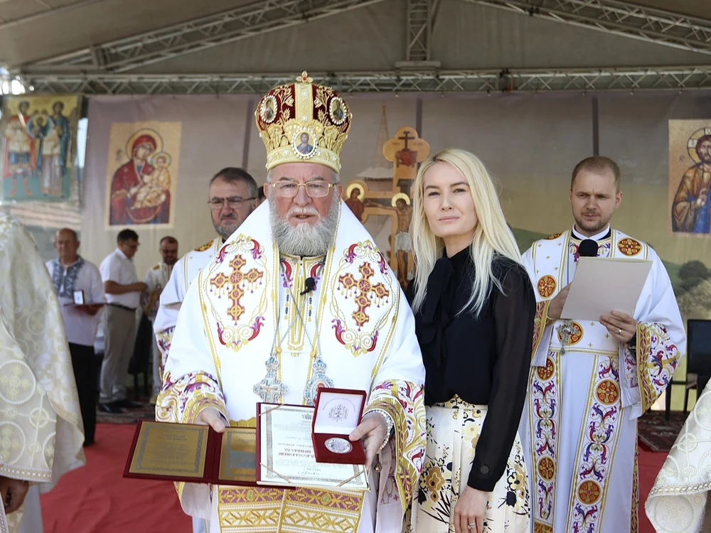 Tabita Cherecheș, la Episcopia Ortodoxă a Maramureșului și Sătmarului/FOTO: Facebook