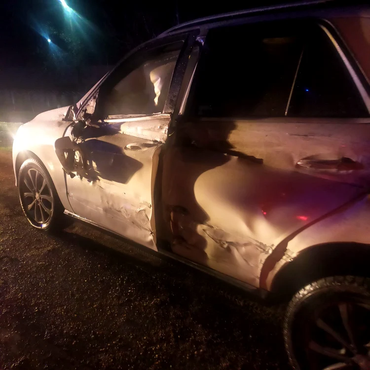 În accident este implicat și un autoturism FOTO: martor