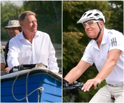 38 klaus iohannis in barca la comana si pe bicicleta la cotroceni jpg jpeg