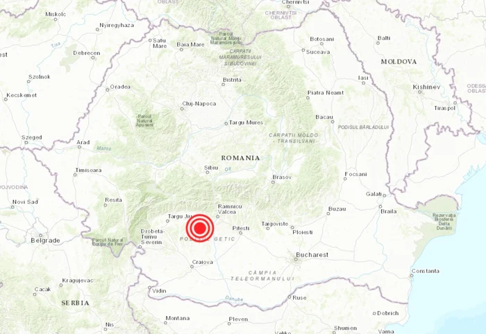 Cutremurul s-a produs în Oltenia FOTO: INFP