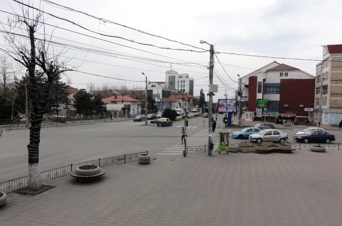 Imagine din centrul municipiului Slatina... (FOTO: Mugurel Manea)