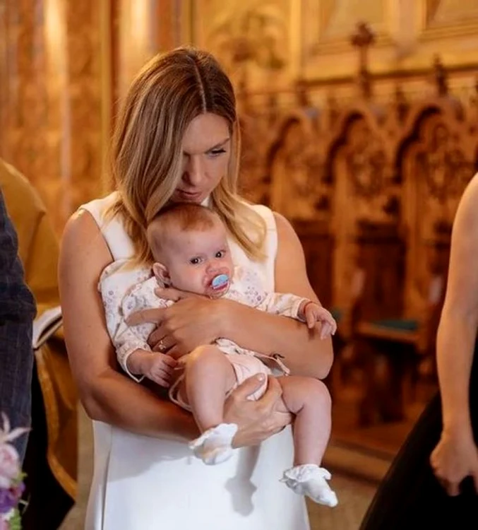 Simona Halep a fost nașă de botezFOTO: Instagram