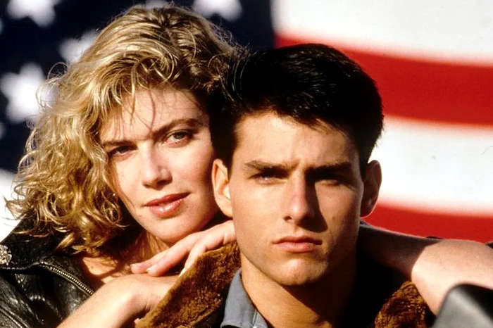 Kelly McGillis şi Tom Cruise în „Top Gun“