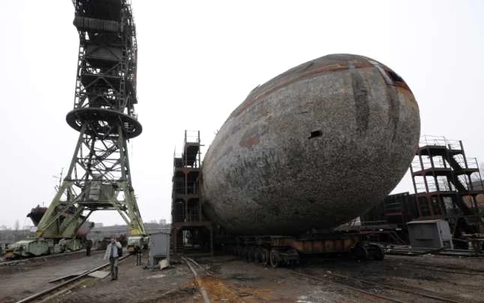 La şantierul naval de la Zvezda se află mai multe submarine nucleare. FOTO Reuters