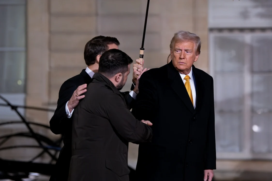 Emanuel Macron, Volodimir Zelenski și DOnald Trump/FOTO: shutterstock