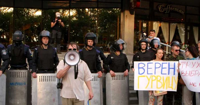 Pe 25 mai, în oraşul Odessa, au avut loc şi alegeri locale pentru primărie FOTO Mircea Barbu