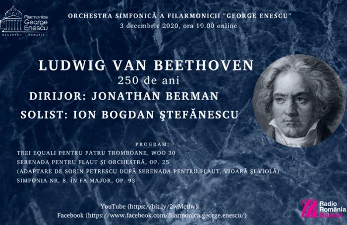 concert Beethoven Ateneu 3 decembrie