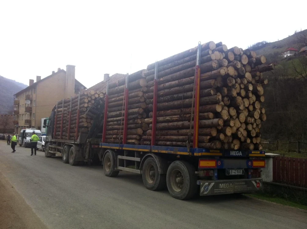 În data de 22 aprilie, oamenii din Măguri Răcătău au oprit singuri două camioane cu lemn care ar fi fost furat.