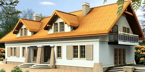 casă duplex cu mansardă