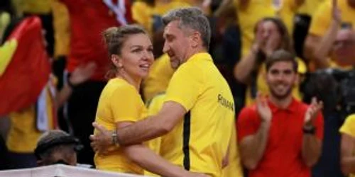 simona Halep of Romania si Florin Segarceanu FOTO EPA-EFE
