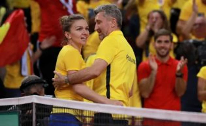 Simona Halep și Florin Segărceanu, pe când erau o echipă în tenis