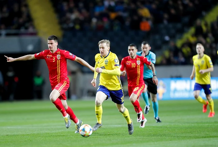 Tudor Băluță a jucat în meciul tur cu Suedia