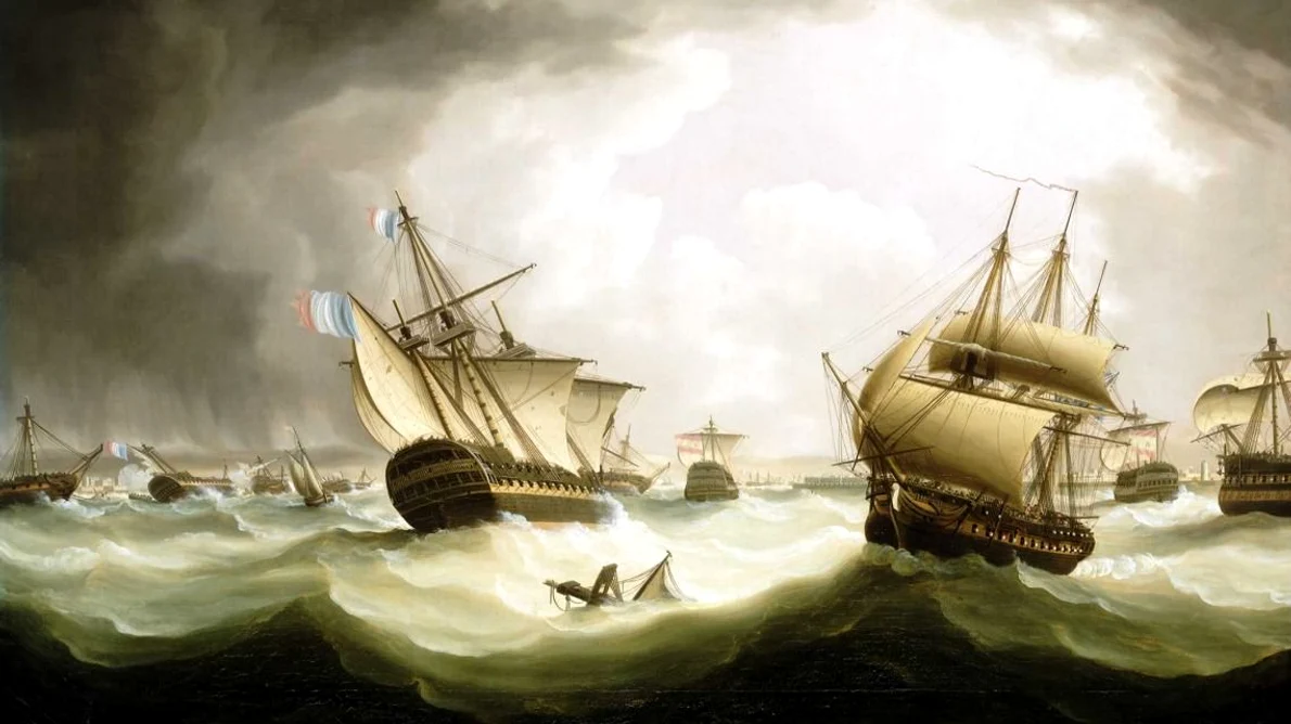Calendar 21 octombrie: 1805 Bătălia de la Trafalgar: Flota britanică condusă de amiralul Horatio Nelson a obținut o strălucită victorie împotriva forțelor navale franco spaniole jpeg