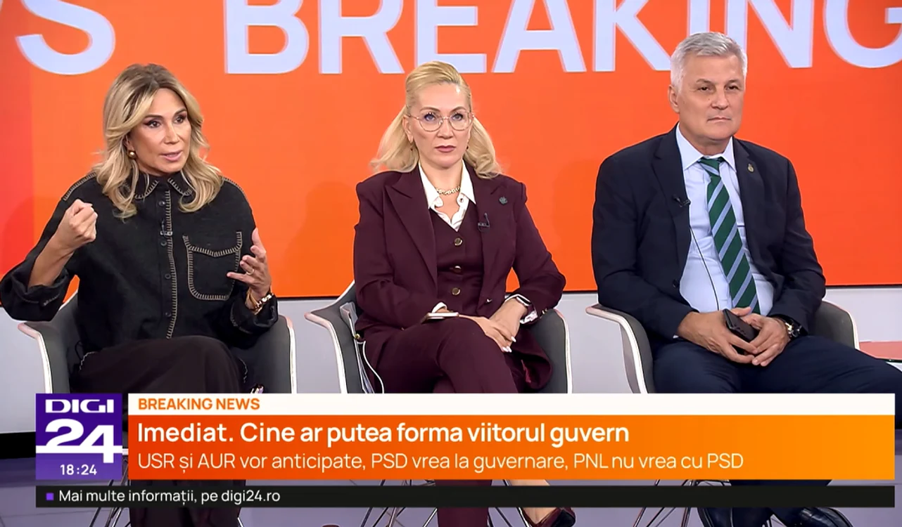 Raluca Turcan, ceartă cu Daniel Zamfir în studioul Digi24