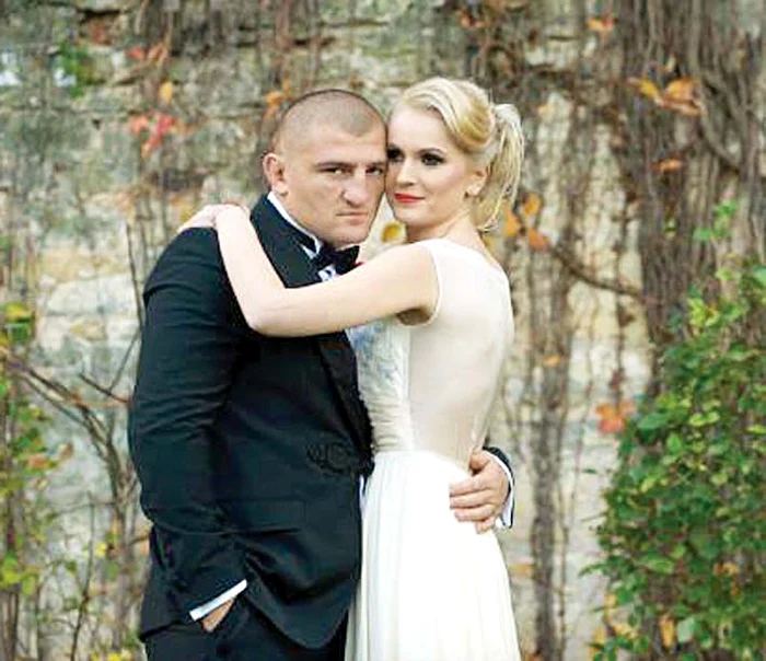 Morașanu și soția, Georgiana 