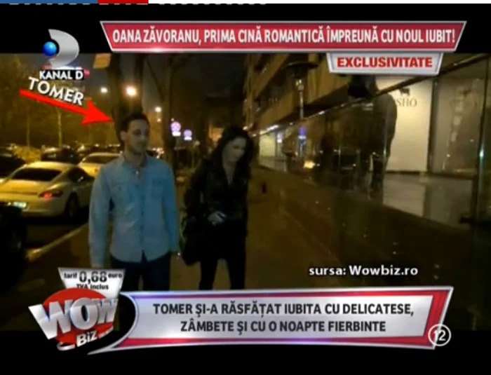 Oana şi Tomer au fost surprinşi de fotografi