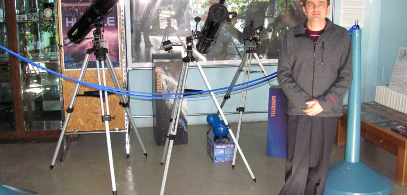 Ovidiu Ignat este şeful secţiei Planetariu Baia Mare FOTO: Adevărul