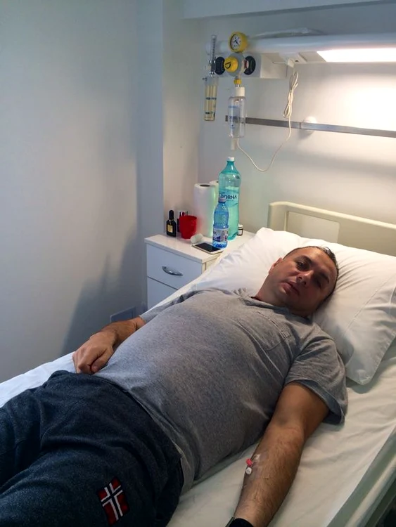 Leo de la Strehaia rămâne internat câteva zile la Timişoara foto: arhiva personală