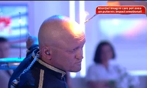 Biba a aprins o făclie cu capul (captură: Pro TV) jpeg