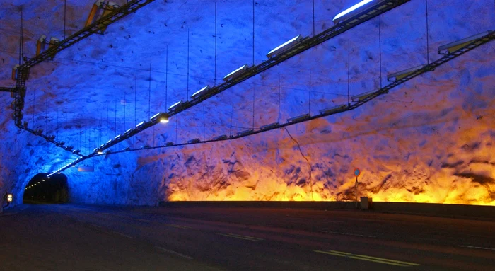 Cel mai lung tunel rutier din lume  a fost construit în Norvegia. Foto wikipedia