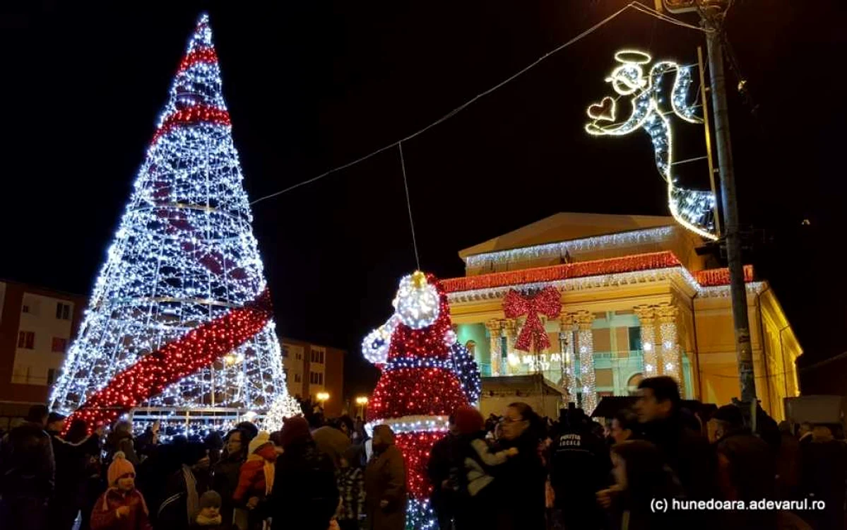 iluminat festiv hunedoara