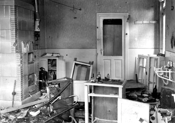 Casă devastată de legionari. FOTO: Wikipedia