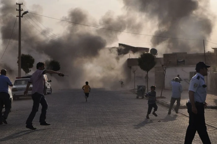 Atacul comis de forţele guvernamentale siriene asupra localităţii turce care a determinat Ankara să facă uz de forţă armată a avut loc miercuri după-amiază, pe 3 octombrie FOTO: Reuters