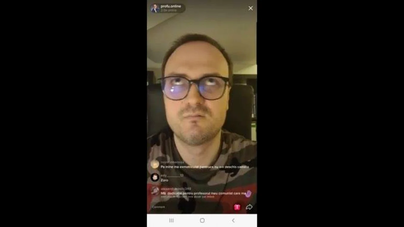 Captură video Tik Tok / profu online