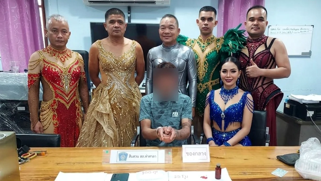 Imaginea arestării / foto: Poliția din Thailanda
