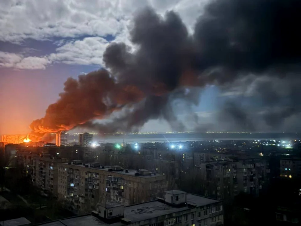 Atac rusesc în Odesa/FOTO: X @antoninaodesssa