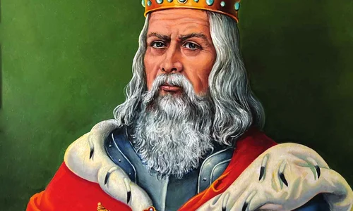 Alexandru cel Bun, portret realizat de Albin Stănescu (foto: Arhiva personală Dodo Niță)