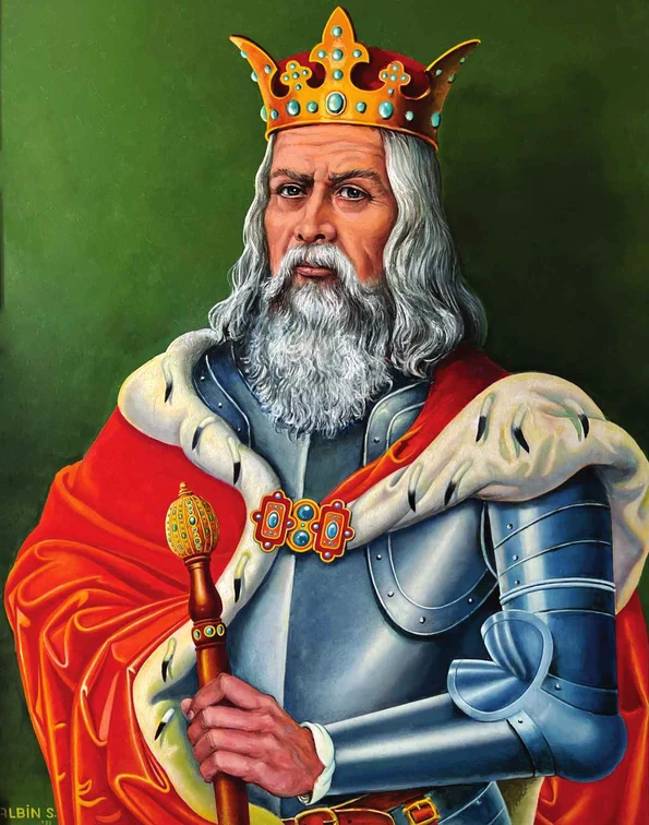 Alexandru cel Bun, portret realizat de Albin Stănescu (foto: Arhiva personală Dodo Niță)