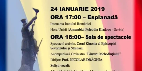 spectacol ziua unirii