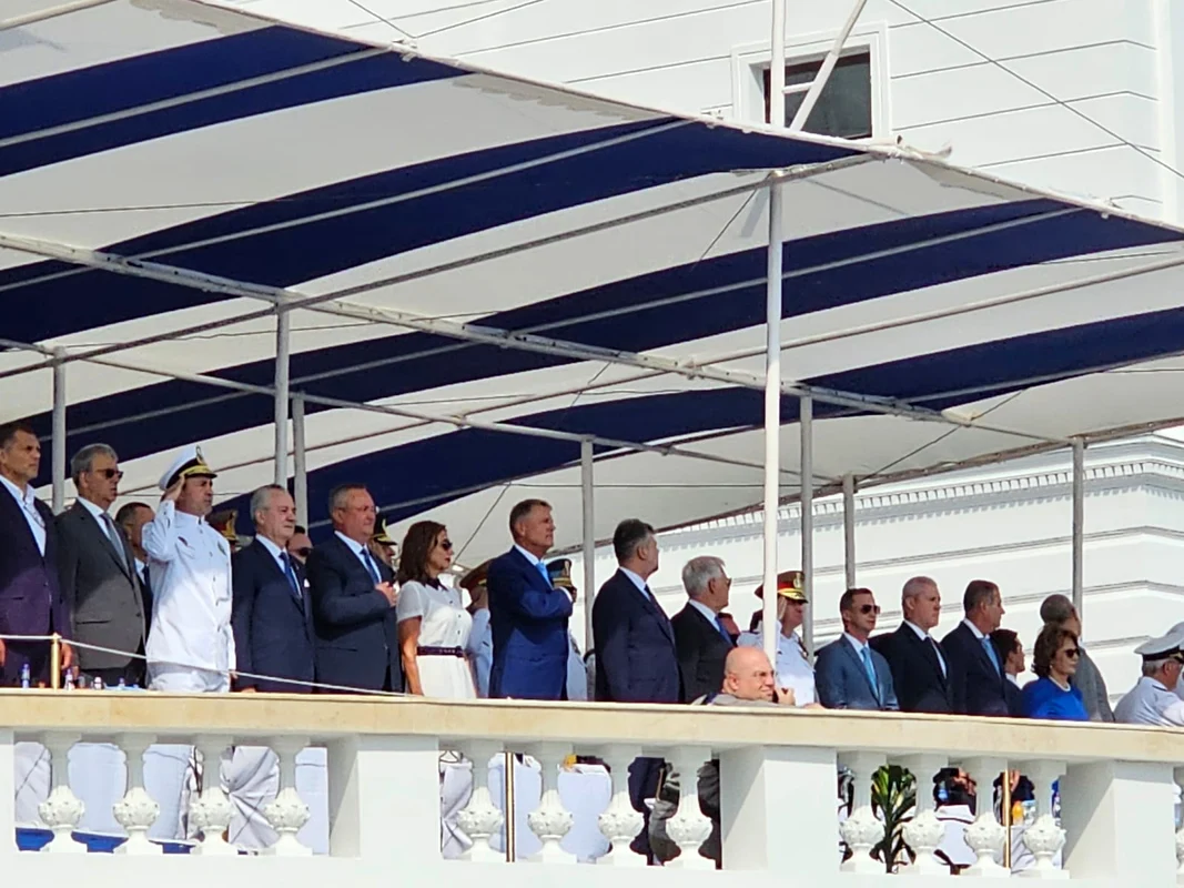 tribuna oficiala Ziua Marinei 2023 Klaus si Carmen Iohannis FOTO Antonia Ispas jpeg
