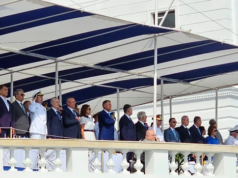 tribuna oficiala Ziua Marinei 2023 Klaus si Carmen Iohannis FOTO Antonia Ispas jpeg