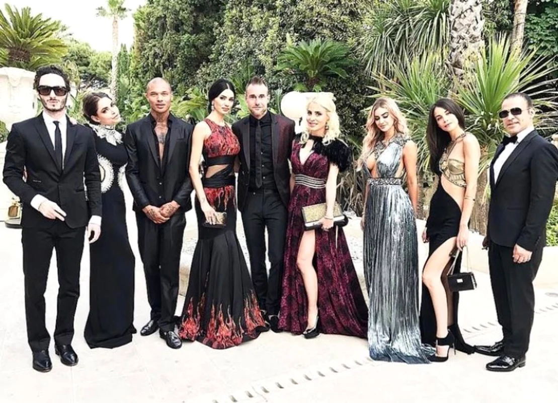 Andreea Sasu, la o prezentare alături de Philipp Plein / Sursa: Instagram