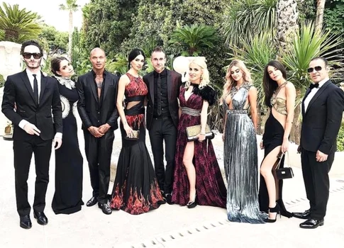 Andreea Sasu, la o prezentare alături de Philipp Plein / Sursa: Instagram
