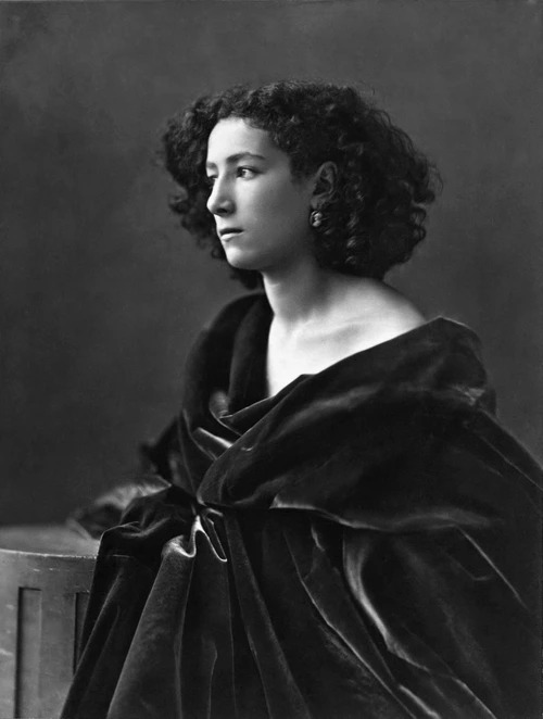 Sarah Bernhardt, 1864 (fotografie de Nadar)