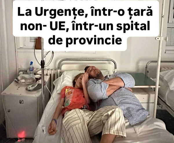 Dan Cruceru a ajuns cu unul dintre copii la spital FOTO: FB/Arhivă personală