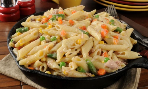 Tuna casserole in a skillet jpeg