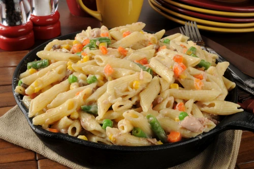 Tuna casserole in a skillet jpeg