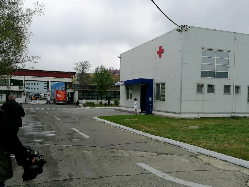 Centrul de vaccinare organizat în incinta societăţii va deservi întreaga platformă industrială FOTO: A.Mitran