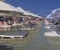 Marea a inundat plaja din Costinești FOTO: Meteoplus