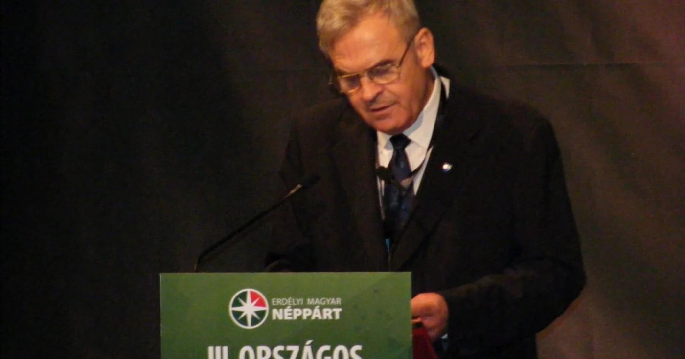 Tokes Laszlo, preşedintele CNMT, la Congresul Naţional al PPMT Foto: Ana Gajdo