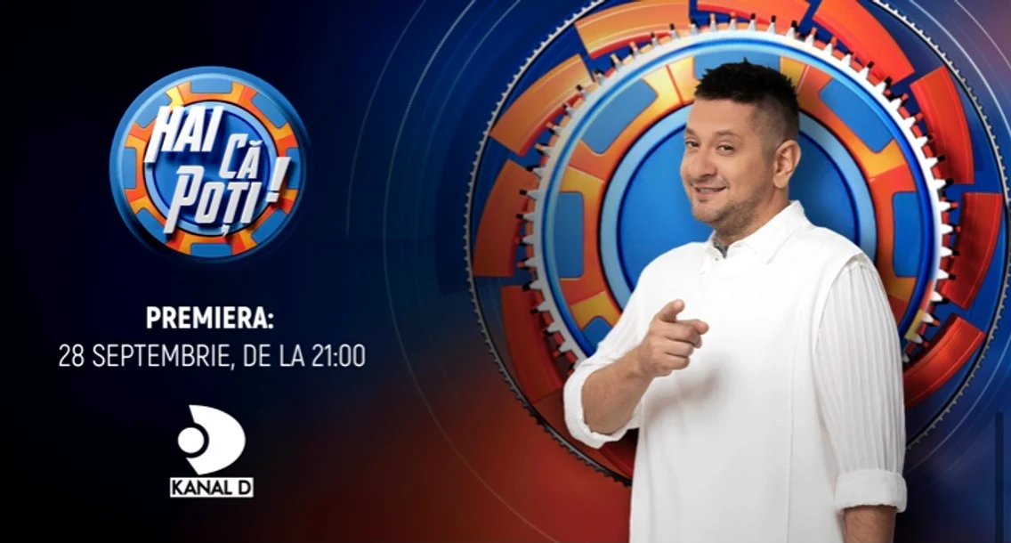 Octavian Strunilă va prezenta, începând cu data de 28 septembrie, de la ora 21.00, emisiunea „Hai că poți”, la Kanal D foto: Kanal D 