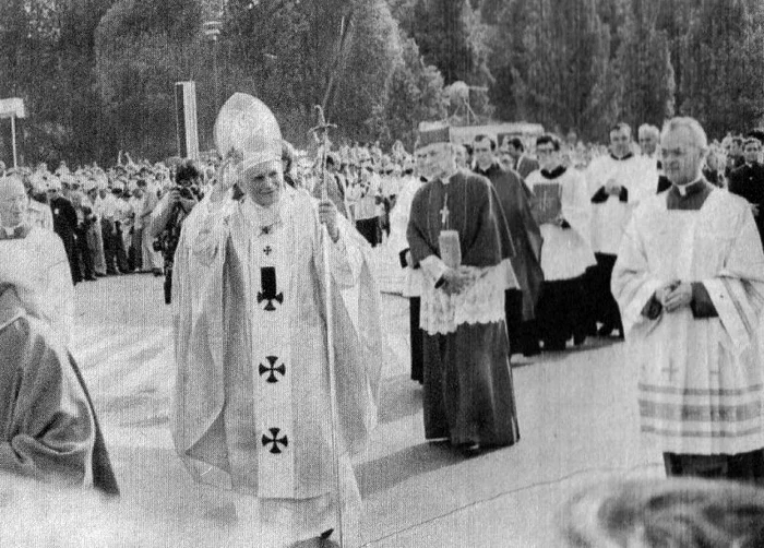 Papa Ioan Paul în vizită în Polonia FOTO: Wikipedia