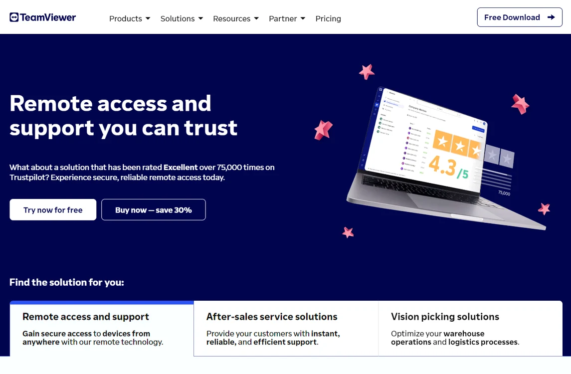 Captura teamviewer com png