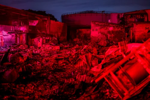 Incendiu la un depozit de combustibil din Indonezia FOTO Profimedia