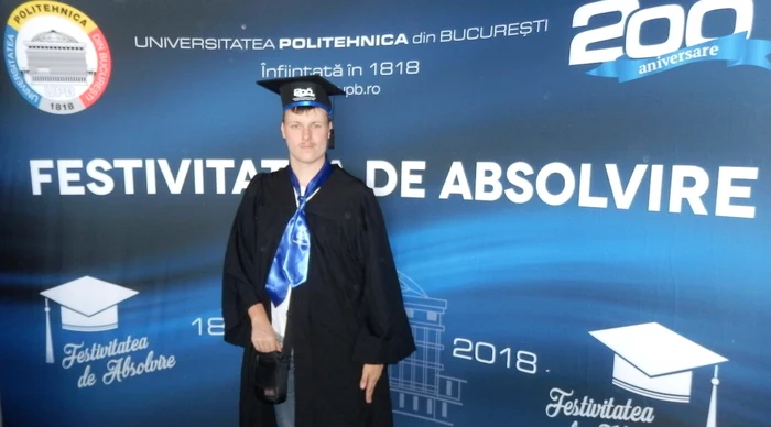 Călin, fiul lui Adrian Sobaru din TVR, a ajuns masterand în Germania foto: Yolo Media